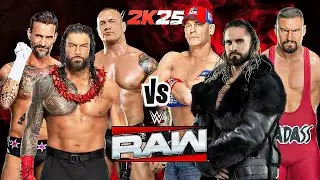 Roman Reigns Team vs Seth Rollins Team WHO WILL WIN? | WWE 2K25 Gameplay