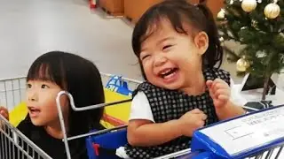 【赤ちゃんはな☆6歳こなつ】ワンワン好きだけど〜(T_T)　I LoveDogs　Great Frighten