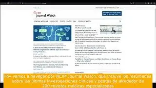 Tutorial de acceso y uso NEJM Journal Watch