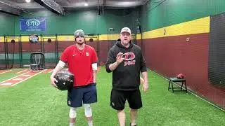 Med Ball Crow Hop Baseball / Softball Drill