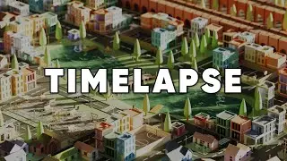 I spent 30 days to build this city in 3D ! Blender