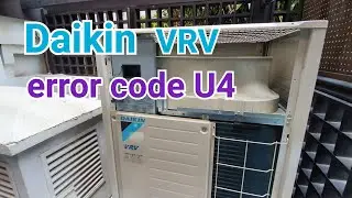 How to reset error code U4 (VRV4)