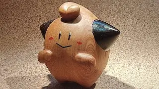 5 hours of wood carving a super cute CLEFFA - No Talking - ASMR