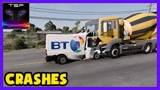 Ford Transit van CRASH TESTING in BeamNG .drive [4k 60fps]