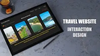 Travel Website UI/UX Interaction Design