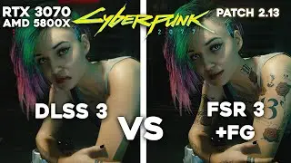 Cyberpunk 2077 / RTX 3070 TUF, Ryzen 5800X / FSR 3 + FG VS FSR 3 VS DLSS 3