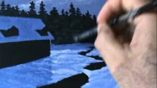 Видео 44 Часть 13. Как рисовать снег. рождество