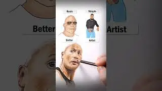 Draw The Rock! #art #drawing #shorts #therock #dwaynejohnson #howtodraw #easy