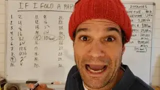 Intro to exponential growth: If I fold a piece of paper 50 times...