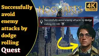 Successfully avoid enemy attacks by dodge rolling | Hogwarts Legacy | GG Simba |  4K #gaming #games