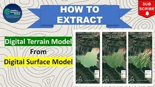 How to extract DTM data from DSM data | Digital Terrain Model from Digital Surface Model