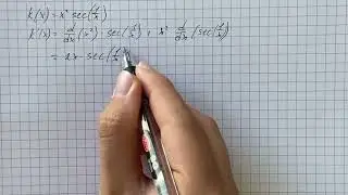 Find the derivatives of the functions k(x) = x^{2} \sec (1/x) | Plainmath