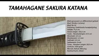 Tamahagane Sakura Katana - Samurai Zwaard