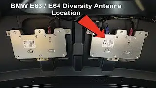 BMW E63 / E64 Diversity Antenna / Radio Antenna Location Key Not Working !!