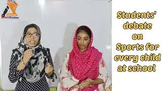 students'Debate on sports at school/english with Akram