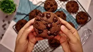 Eggless Molasses Chocolate Chip Cookies Recipe