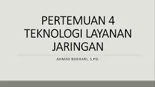 PERTEMUAN 4 Proses Komunikasi Data dan Suara Dalam Jaringan