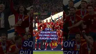 TOP 5 SQUADRE CON PIÙ FINALI DEGLI EUROPEI PERSE #shorts  #calcio