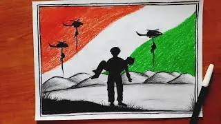 PULWAMA ATTACK | Indian Soldiers drawing | 14 February Black day for India