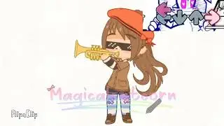 Playing trumpet || FNF but its Gacha