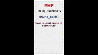 #6 PHP string functions in tamil | How to split letters  from string in php tamil