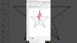3D Star in Corel draw design #shorts