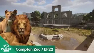 West African Lion Habitat | Tampton Zoo EP 22 | Planet Zoo