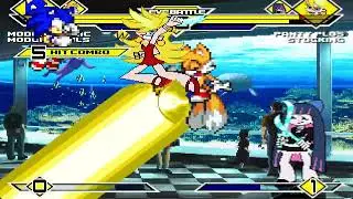 mugen sonic and tails vs panty and stocking