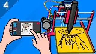 Arduino Drawing via JavaScript & Python Web Server - Online Plotter (4/4)