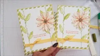 Daisy Delight Card & Matching Envelope. Case Card Class #66 Stampin up Stamps. Quick & Easy cards