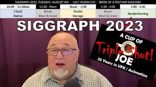 Triple-Shot of SIGGRAPH 2023 BoF Talks On-prem/Hybrid Renderfarming, Cloud Native, & Studio Storage!