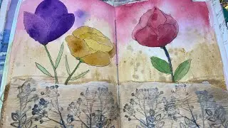 ART JOURNAL PAGE part I  #greatjournalpage
