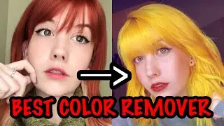 Removing Red Hair Color! Yellow Hair! // Pravana Artificial Hair Color Remover / Extractor