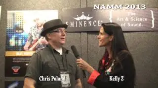 Chris Poland Chats With Kelly Z @ Eminence Exhibit @ NAMM 2013