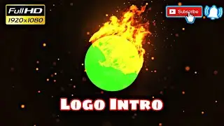Logo Intro template no text | free green screen | free to use