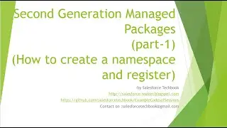 Second Generation Managed Packages (Part-1)
