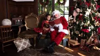 Her reaction when Santa Claus says she is on the nice list!