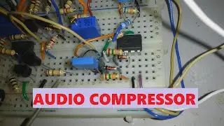 Audio Compressor on Breadboard, using the VCA from previous video