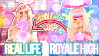I RECREATED MY ROYALE HIGH OUTFIT IN REAL LIFE! ROBLOX Royale High Cosplay Outfit Challenge