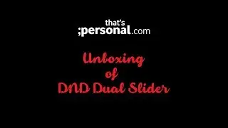 DND Dual Slider - New Product Unboxing #Anal