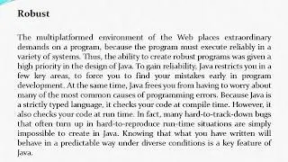 The Java Buzzwords - Java  (Robust, Multithreaded, Architecture, Distributed, Dynamic)