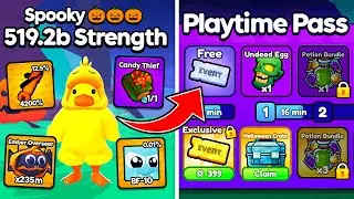 I Got NEW INSANE Free Pets and OP Items in Halloween World Update Arm Wrestling Simulator!
