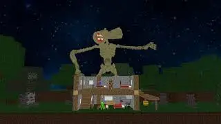 Stickman VS Mutant Siren Head in Minecraft