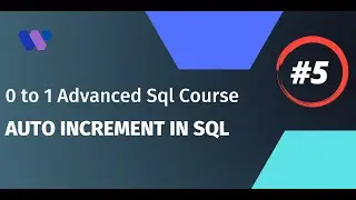 Auto Increment in SQL - SQL