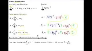 AP Calculus BC Notes Infinite Geometric Series