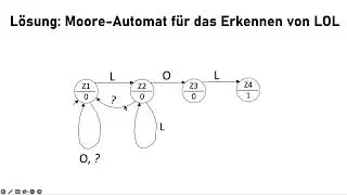 Finite State Machines [10/11] German - Übung: Moore-Automat für das Erkennen von 