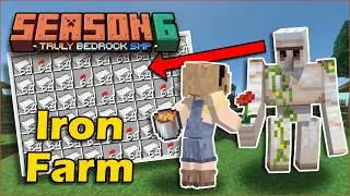 I Built An IRON FARM \ TRADING HALL on Truly Bedrock Season 6 | Minecraft 1.21