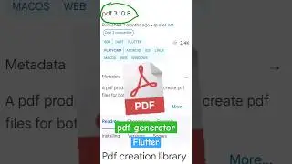 Generate pdf with Flutter 📄