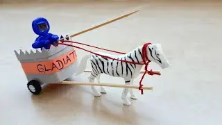 How to Make Matchbox fantastic horse cart of war - Home made Easy horse cart - Megok Craft