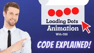 Loading four DOTS animation without using any Javascript | Up and down dots animation
